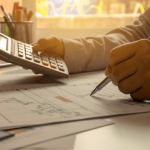 Persona planeado cómo financiar un negocio sin dinero